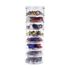 Tower of Eight Tubs 8 Tubs of Pins & Clips