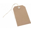 Buff Strung Tags Size 4 108mm x 54mm Box of 1000