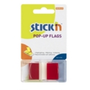 Pop Up Index Tabs 45mm x 25mm Red