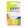 Pop Up Index Tabs 45mm x 25mm Yellow