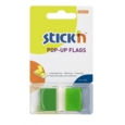 Pop Up Index Tabs 45mm x 25mm Green