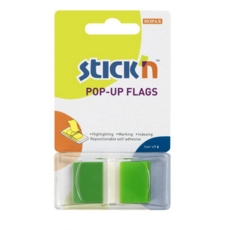 Pop Up Index Tabs 45mm x 25mm Green
