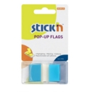 Pop Up Index Tabs 45mm x 25mm Blue