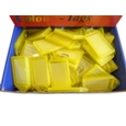 Sliding Key Tags Large 32x52mm Yellow Box of 50