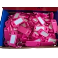 Key Hangers  20 x 50mm Pink   Box of 200