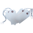 Strung Tags  120 x 60mm Size 5 White   Box of 250