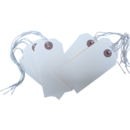 Strung Tags  120 x 60mm Size 5 White   Box of 250