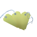 Strung Tags  120 x 60mm Size 5 Yellow   Box of 250