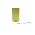 Strung Tags  120 x 60mm Size 5 Yellow   Box of 250