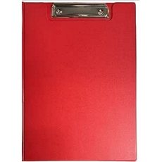 A4 Foldover Clipboard Red EACH