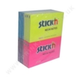 Sticky Note Pads 76x127mm Assorted NEON Pack of 12