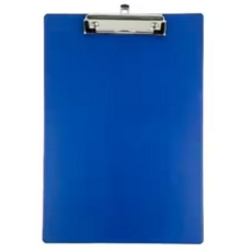 PVC Foolscap Clipboard Blue