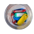 Key Tags Assorted Colours Jar of 20