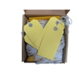 Strung Tags  120 x 60mm Size 5 Yellow   Box of 250