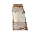Cream Strung Tags Size 6 134mm x 67mm Box of 1000