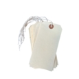 Cream Strung Tags Size 6 134mm x 67mm Box of 1000