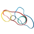 Rubber Bands Coloured Assorted Sizes Jar of 100g