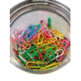 Assorted Colour 33mm Paperclips Tub of 250