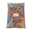 Rubber Bands Coloured Assorted Sizes 454g Bag