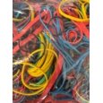 Rubber Bands Coloured Assorted Sizes 454g Bag