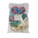 X-Bands190 x 25mm Assorted Colours  Pack of 10