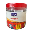 Paperclips 38mm Plastic Assorted Colours Jar of 160