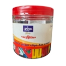 Paperclips 38mm Plastic Assorted Colours Jar of 160