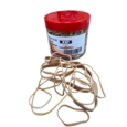 Rubber Bands Assorted Sizes Buff 75g Jar