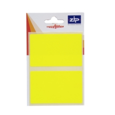 Labels  50 x 80mm  Flourescent Yellow  Pack of 8x20