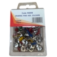Drawing Pins Assorted Colours Hanging Pack of 75