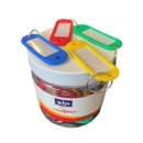 Key Tags Assorted Colours Jar of 20