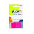 Pop Up Index Tabs  45mm x 25mm Pink