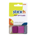 Pop Up Index Tabs 45mm x 25mm Purple