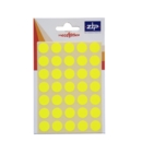 Labels  13mm Circles Yellow Pack of 140 x 20