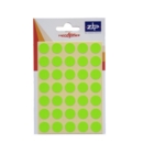 Labels  13mm Circles Green 20 POS Units