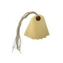 Cream Strung Tags Size 1 70mm  x 35mm Box of 1000