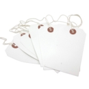 White Strung Tags Size 5 120mm x 60mm Box of 1000