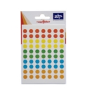 Labels  8mm Circles  Assorted Colours  20 POS Units